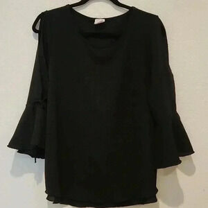 Black Blouse 3/4 sleeves